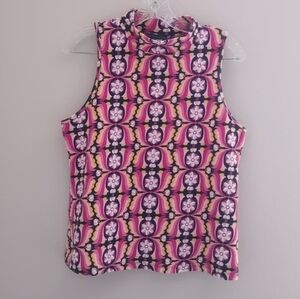 Anthropologie Maeve Woman's Size Large Stretch Floral Sleeveless Top